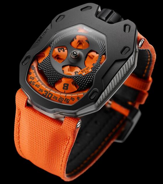 Replica Urwerk Watches for Sale—Exact Replica Urwerk UR-105 TA BLACK ORANGE watches